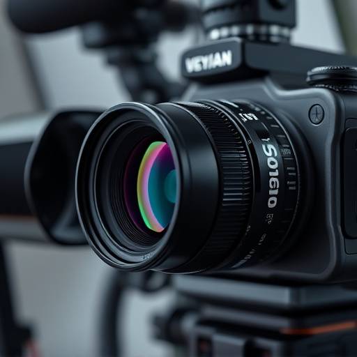 Close-up of professional photography equipment, including cameras, lenses, and lighting