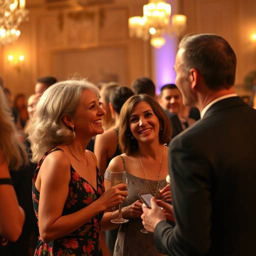 Photography of people mingling at a Charity Gala