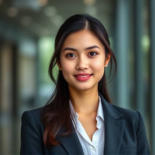 Professional headshot of a young woman in business attire