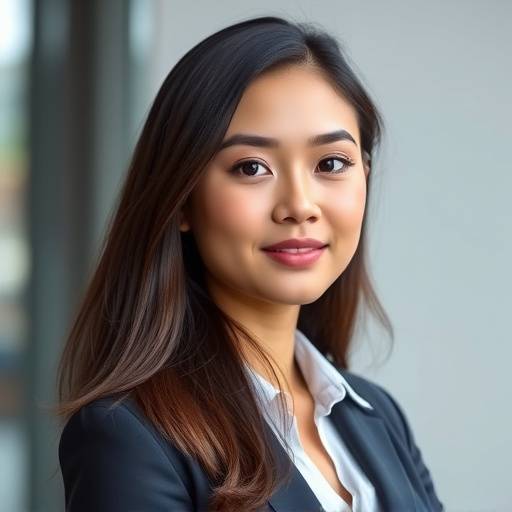 Professional headshot of a young woman in business attire